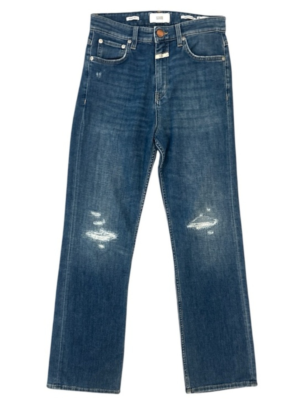 CLOSED Milo Distressed Straight Leg Jeans Medium Wash Size 26